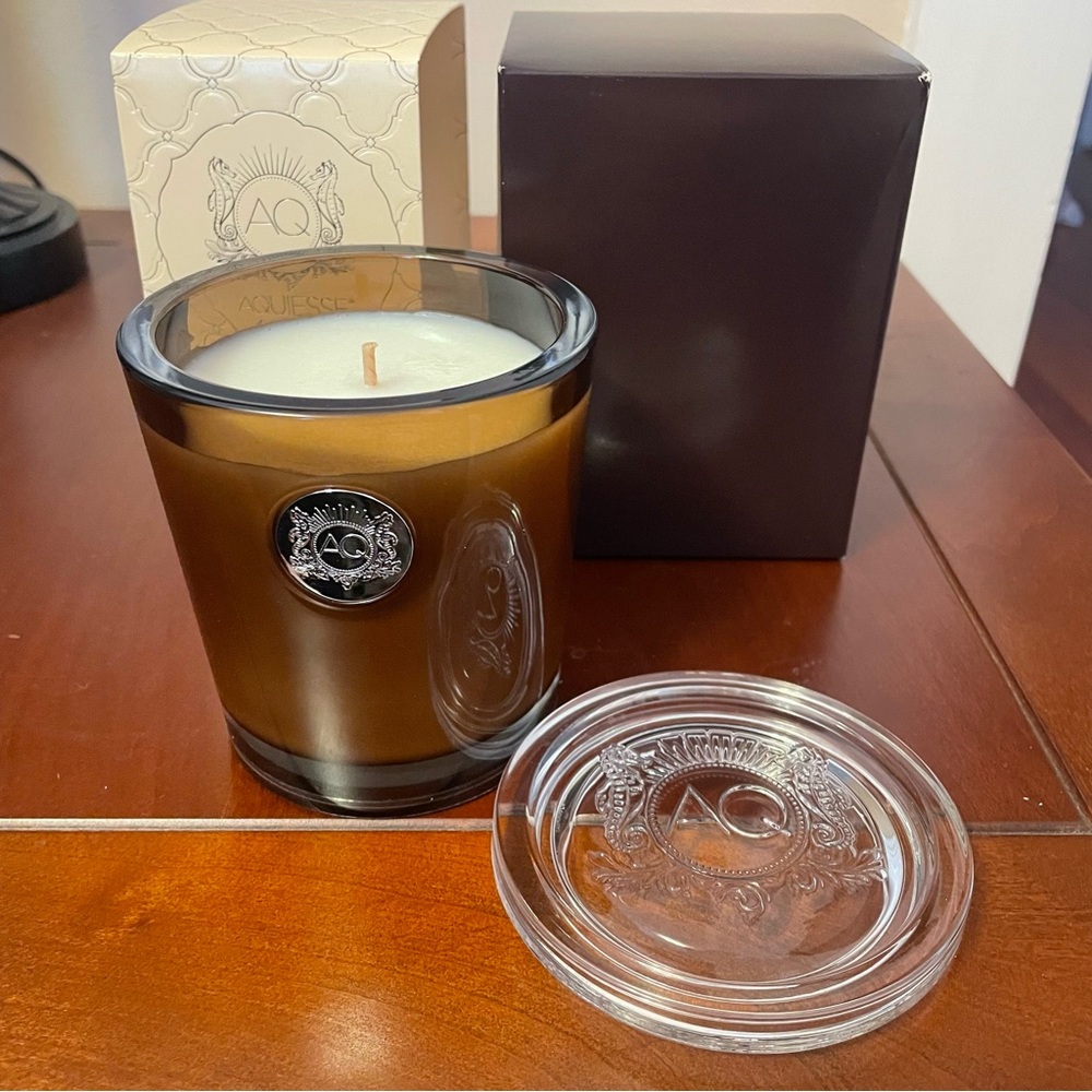 NIB New AQUIESSE “BOARDWALK” 11 OZ. SCENTED SOY WAX CANDLE Sand Sun Driftwood - Picture 3 of 14